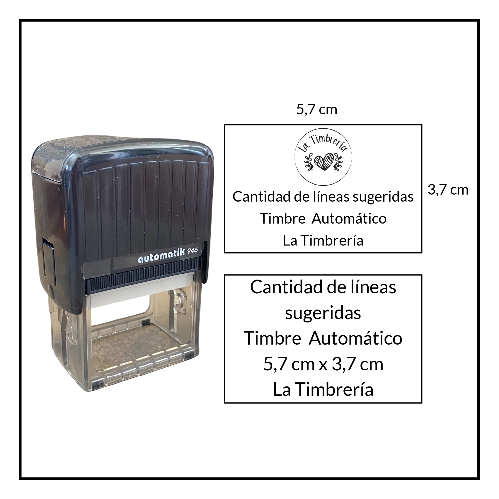 Texto Timbre Timbres Automáticos - Bolsillo - Profesionales - Oficina – La Timbrería